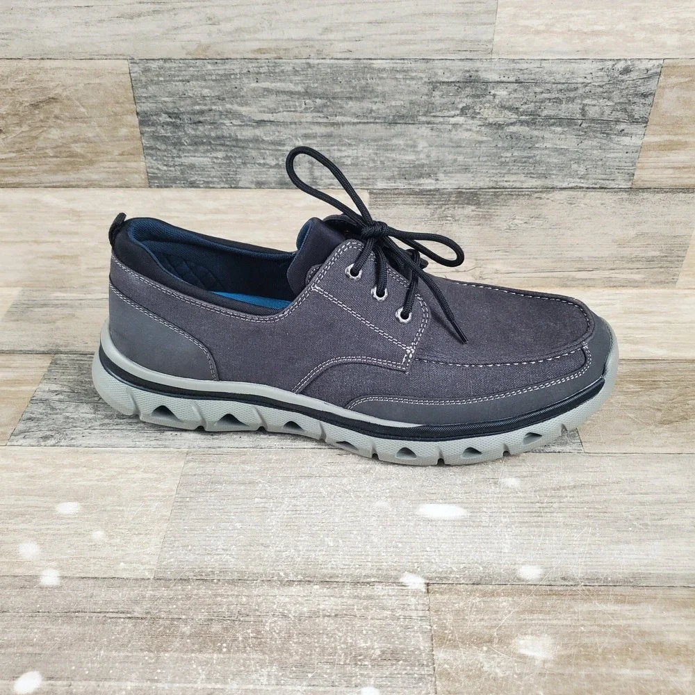 Dockers Creston Mens‎ Shoes Sz 10 M Casual Black Canvas Boat Dock Sneakers